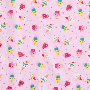 Bomullstyg Kretong Glass – rosa, 