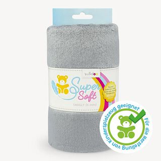 Plysch SuperSoft SNUGLY [ 1 x 0,75 m | 5 mm ] - grått | Kullaloo, 