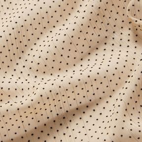 chiffong glitterränder och prickar – ljusbeige, 