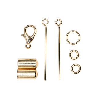 Hylsa | Karbinhake| Nitstift [5 mm], Jewellery Made by Me | Rico Design - guld, 