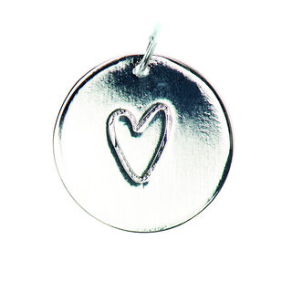 Hängsmycke Heart [Ø17 mm] | Rico Design – silver, 