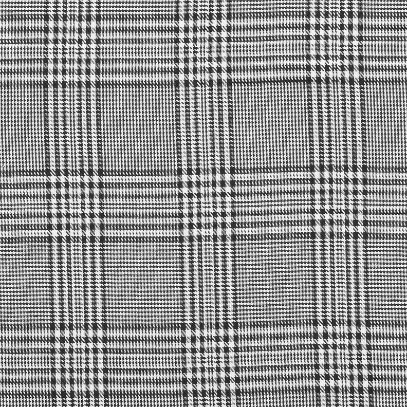 Viskostyg Glencheck – vit/svart,  image number 1
