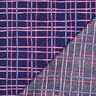 Bomullspoplin Vågiga rutor | Poppy Fabrics – indigo/rosa,  thumbnail number 4