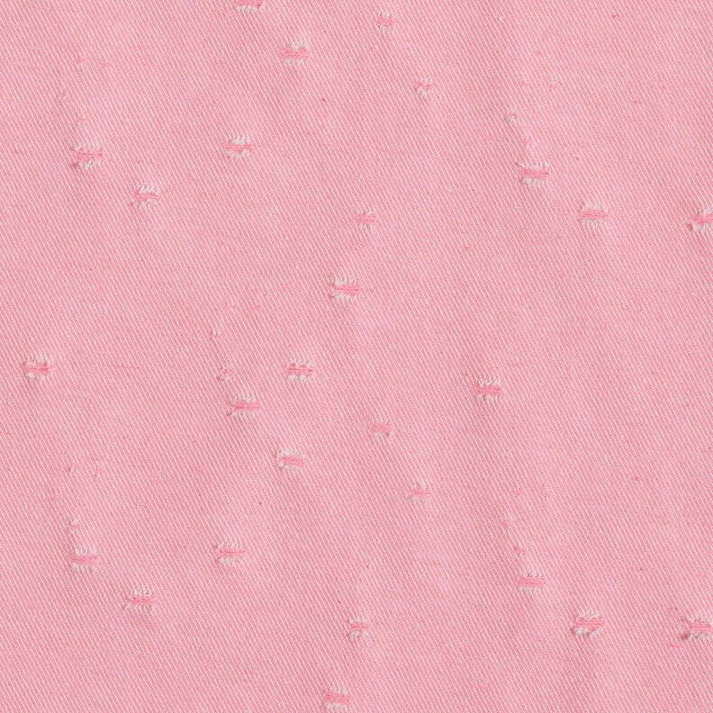 Denim bomullsmix förstörd look – rosa,  image number 4