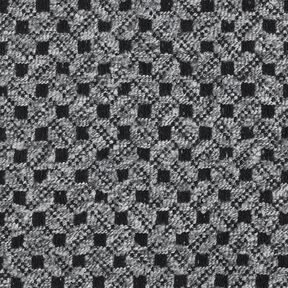 Kapptyg små fyrkanter – ljusgrått/svart, 