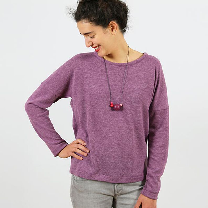 FRAU VEGA - ledig pullover med omlottlook på ryggdelen, Studio Schnittreif | XS - XXL,  image number 2
