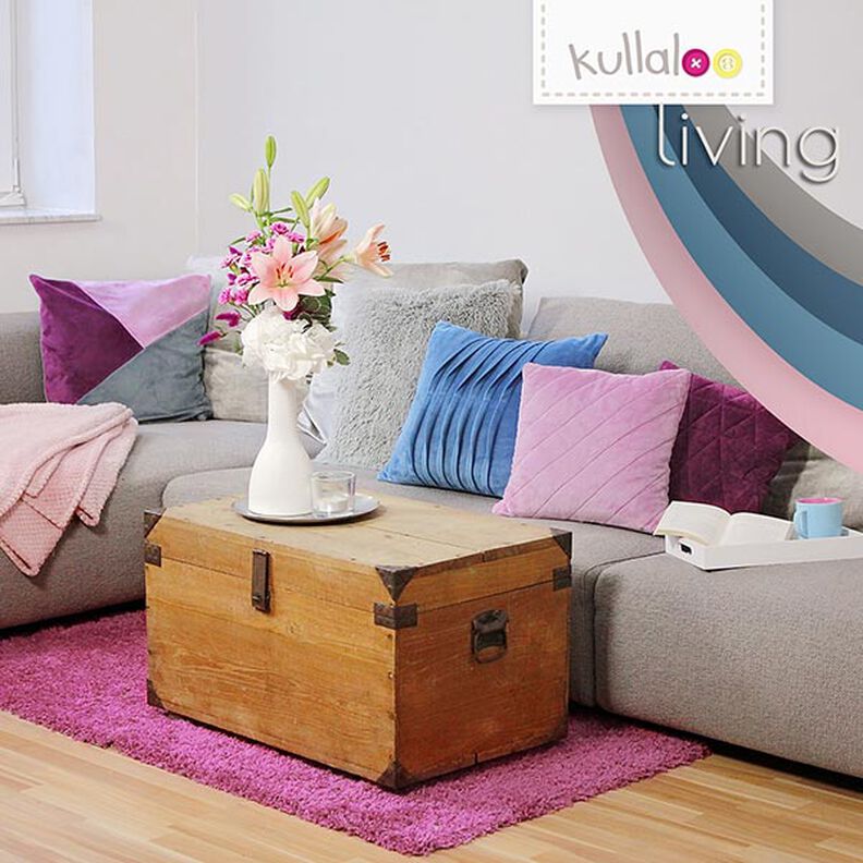 Plysch SHORTY [1 m x 0,75 m | lugg: 1,5 mm] - navy | Kullaloo,  image number 7