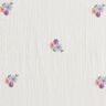 Muslin/Dubbel-krinkelväv Broderade blommor | Poppy Fabrics – vit,  thumbnail number 1