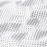 Bomullspoplin Små prickar – vit/svart,  thumbnail number 2