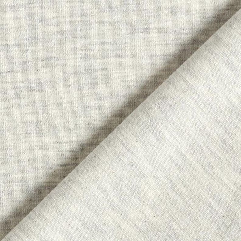 Bomullsjersey Medium Melange – ljusgrå,  image number 3