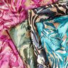 Crepesatin havsblommor – vass/beige,  thumbnail number 5