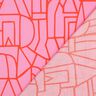 Bomullsvoile Town | Nerida Hansen – pastellviolett/eldröd,  thumbnail number 4