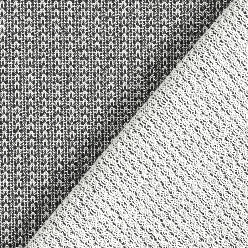 fransk frotté glitter – svart,  image number 5