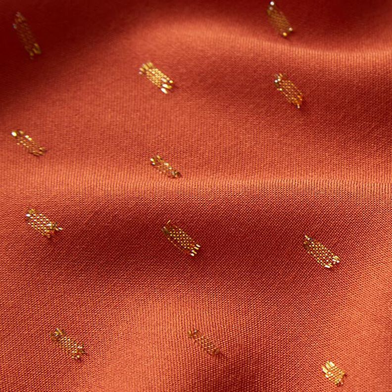 Viskostyg glitterdroppar – terracotta, image number 3