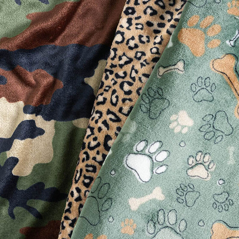 Mysfleece leopardmönster – mellanbrunt,  image number 5