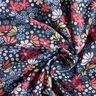 Bomullstyg Kretong blandade blommor – nattblå,  thumbnail number 3