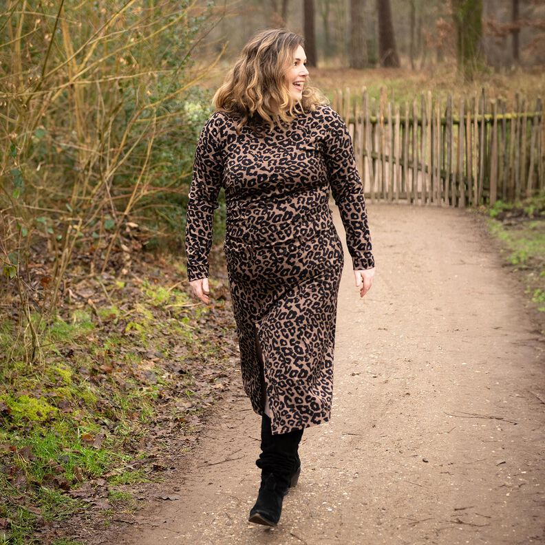 Viskos Stretch Leopardmönster | Poppy Fabrics – brun,  image number 5