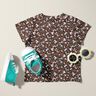 Bomullsjersey Millefleur – svartbrunt,  thumbnail number 5