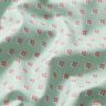 Bomullstyg Poplin Minispikar – ljus mint/mörk gammelrosa,  thumbnail number 2