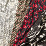 Fin satin bladrankor – svart/vit,  thumbnail number 5
