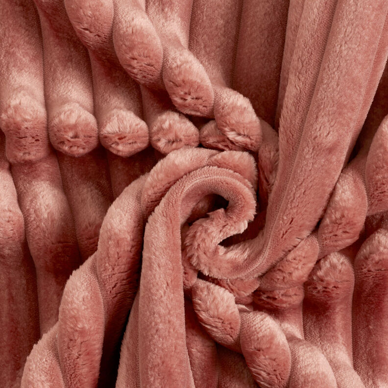 Stoppningstyg Pälsränder – gammalt rosa,  image number 4