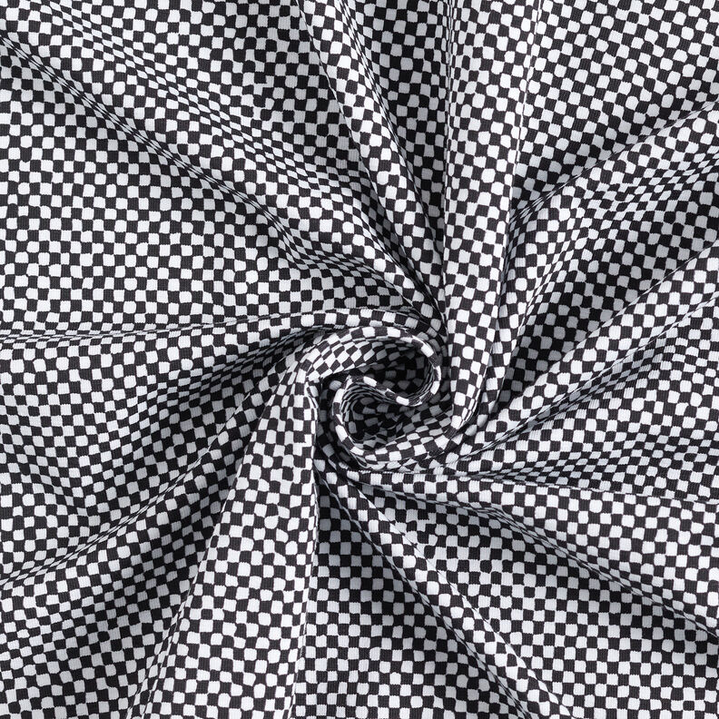 GOTS Bomullsjersey Minirutor | TCC x LOOKS by Wolfgang Joop – svart/vit,  image number 5