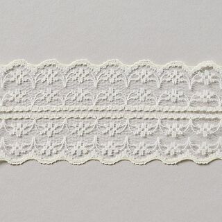 Kantband i voile-spets [48 mm] - naturvit, 