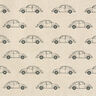 Dekorationstyg halvpanama VW bubbla mini – natur/svart,  thumbnail number 1