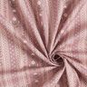 Bomullstyg Poplin blomstergirlanger – gammalt rosa/yllevit,  thumbnail number 3