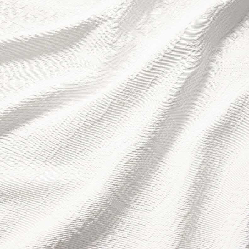 Dekorationstyg Jacquard dekorativa romber 275 cm – vit, image number 2