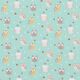 Poplin söta ugglor  – aquablått,  thumbnail number 1