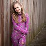 Bomullsjersey Glittriga hjärtklubbor | Poppy Fabrics – pink,  thumbnail number 5