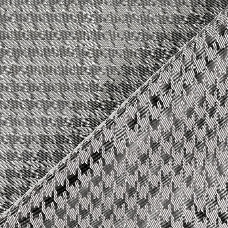 Fodertyg Jacquard hundtandsmönster – ljusgrått/mörkgrå,  image number 4