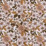 Bomullspoplin blomsterhav – vit/ljusbrun,  thumbnail number 1