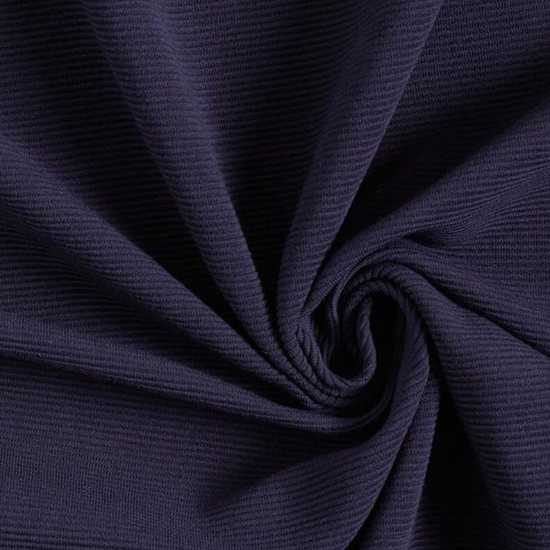 Ottoman-ribbad jersey enfärgad – marinblått,  image number 1
