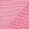 Bomullstyg Jacquard ruter och hjärtan – pink/vit,  thumbnail number 4