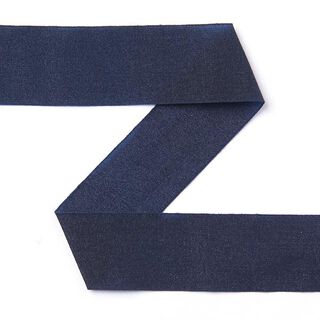 Organza kantband elastiskt Goldie - marinblå, 