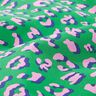 Behandlad bomull Abstrakt Lejon | Poppy Fabrics – grön/rosa,  thumbnail number 2