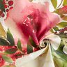 dekorationspanel Kypert (twill) Akvarellblommor – elfenbensvit/bär,  thumbnail number 3