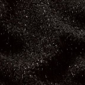 Chenille Stickad jacquard glitter – svart/antiksilvermetallic, 