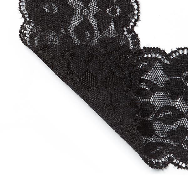 Elastisk underklädesspets [60 mm] - svart,  image number 2