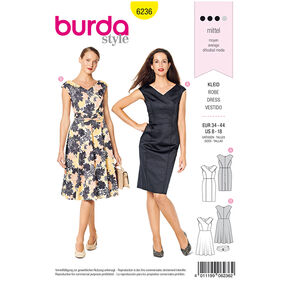 Klänning, Burda 6236 | 34 - 44, 