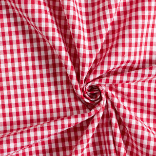 Bomullstyg Vichy - 0,5 cm – chiliröd, 