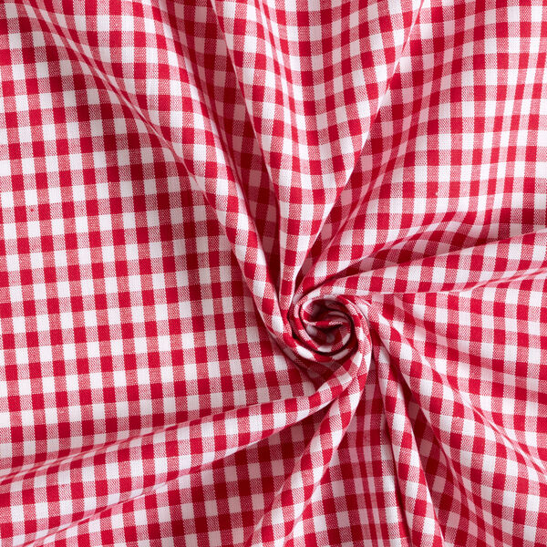 Bomullstyg Vichy - 0,5 cm – chiliröd, image number 2