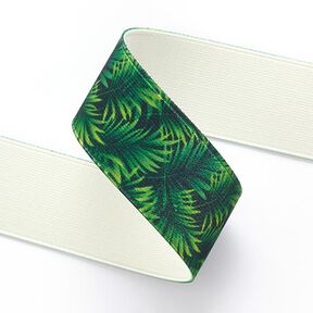 Resårband Jungle [ 3,5 cm ] – gräsgrönt, 