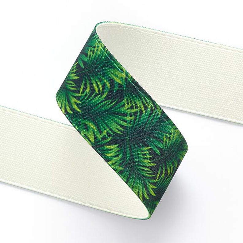 Resårband Jungle [ 3,5 cm ] – gräsgrönt,  image number 2