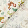 Muslin/Dubbel-krinkelväv Skogsdjur blommig – yllevit,  thumbnail number 4