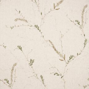 Gardintyg Voile spröda kvistar – natur/mörk furu, 
