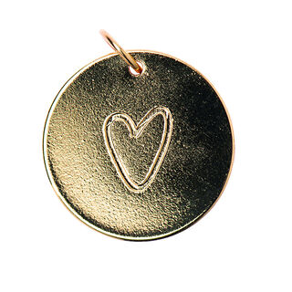 Hängsmycke Heart [Ø17 mm] | Rico Design – guld, 