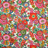 Bomullstyg Kretong Blommigt – rött,  thumbnail number 1